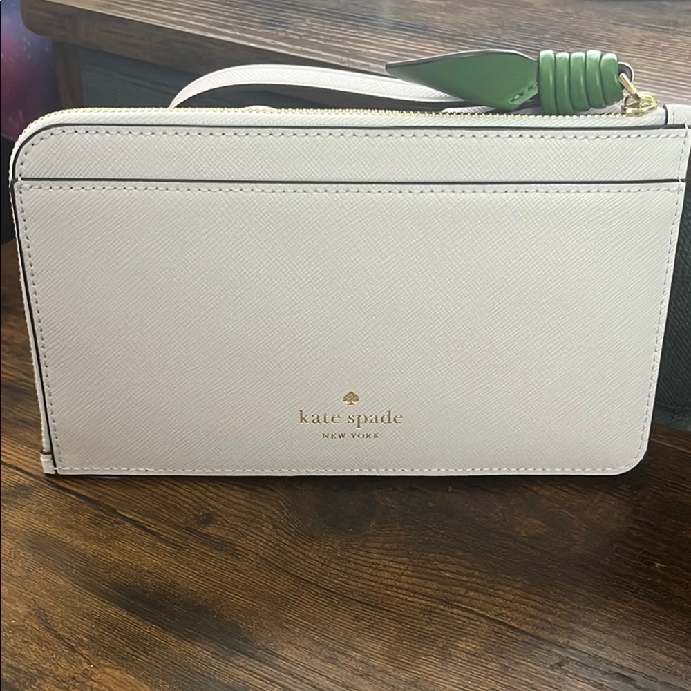 Kate Spade Flora Flower Medium L-Zip Wristlet - Picture 4 of 10